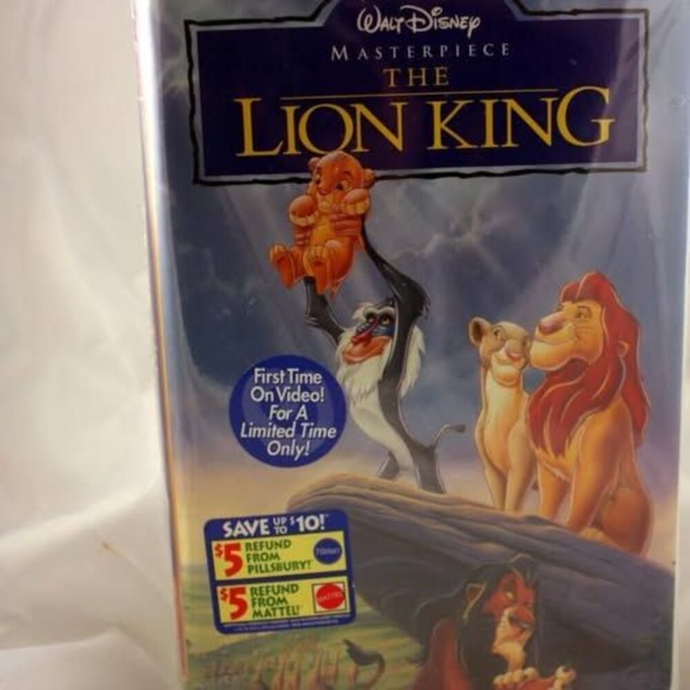 Sealed Disney's The Lion King VHS (1995 Black Diamond Edition)